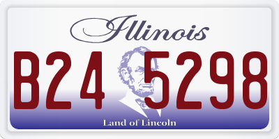IL license plate B245298