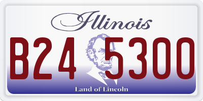 IL license plate B245300