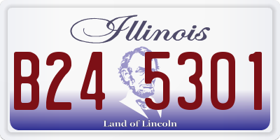 IL license plate B245301