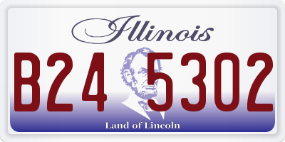 IL license plate B245302