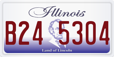IL license plate B245304