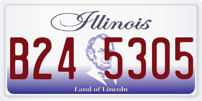 IL license plate B245305
