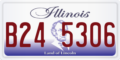 IL license plate B245306