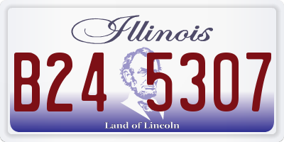 IL license plate B245307