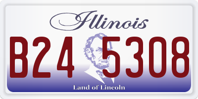 IL license plate B245308