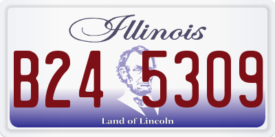 IL license plate B245309