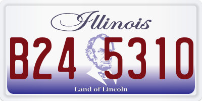 IL license plate B245310