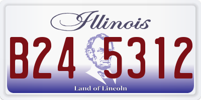IL license plate B245312