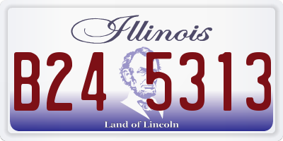 IL license plate B245313