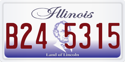 IL license plate B245315
