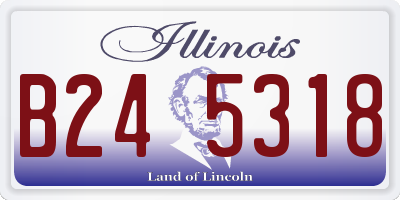 IL license plate B245318