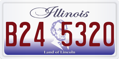 IL license plate B245320
