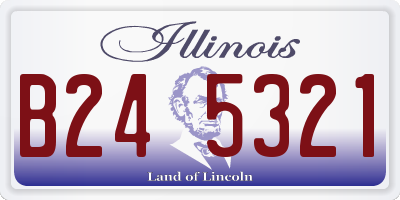 IL license plate B245321