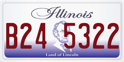 IL license plate B245322