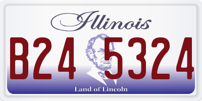 IL license plate B245324