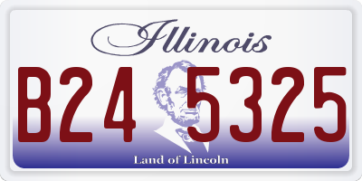IL license plate B245325