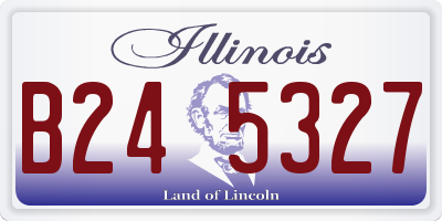 IL license plate B245327
