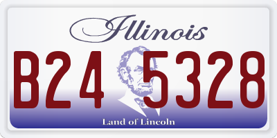 IL license plate B245328