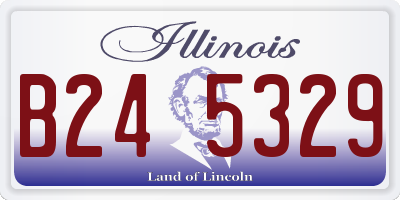 IL license plate B245329