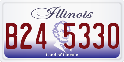 IL license plate B245330