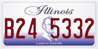 IL license plate B245332