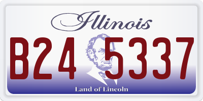 IL license plate B245337