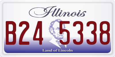 IL license plate B245338