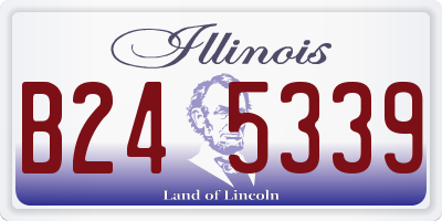 IL license plate B245339