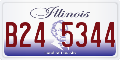 IL license plate B245344