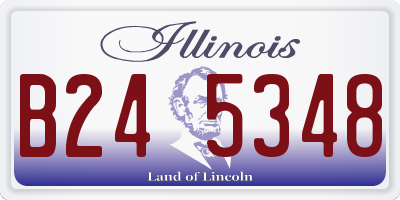 IL license plate B245348