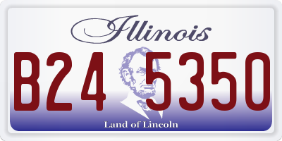 IL license plate B245350