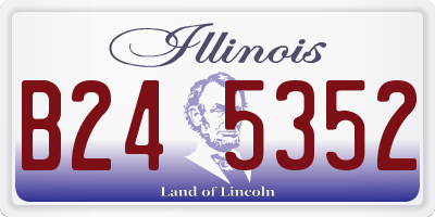 IL license plate B245352