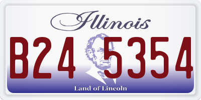 IL license plate B245354