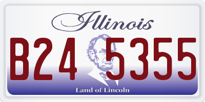 IL license plate B245355