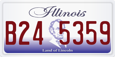 IL license plate B245359