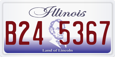 IL license plate B245367