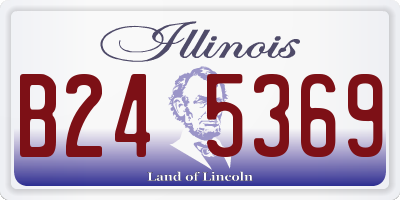 IL license plate B245369