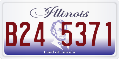 IL license plate B245371