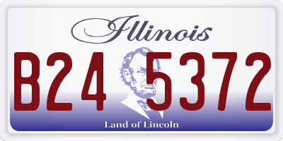 IL license plate B245372
