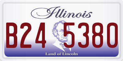 IL license plate B245380