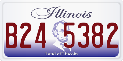 IL license plate B245382