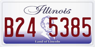 IL license plate B245385