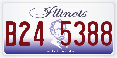 IL license plate B245388