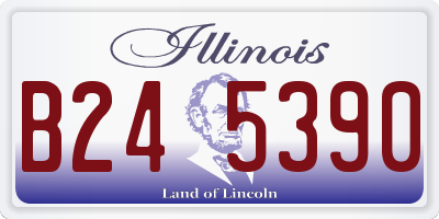 IL license plate B245390