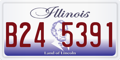IL license plate B245391