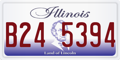 IL license plate B245394