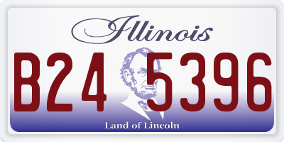 IL license plate B245396