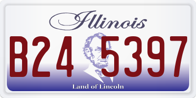 IL license plate B245397