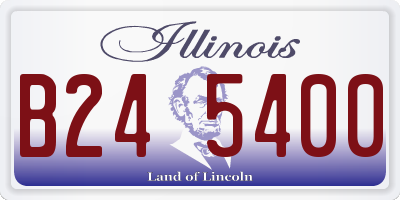 IL license plate B245400