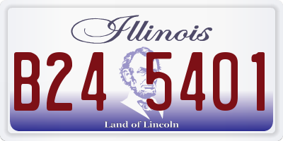 IL license plate B245401